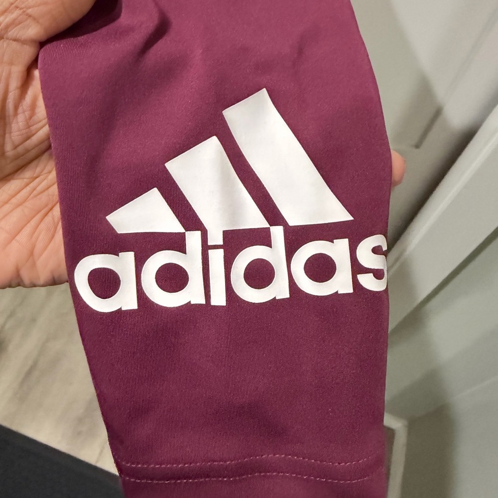 Adidas Maroon Leggings